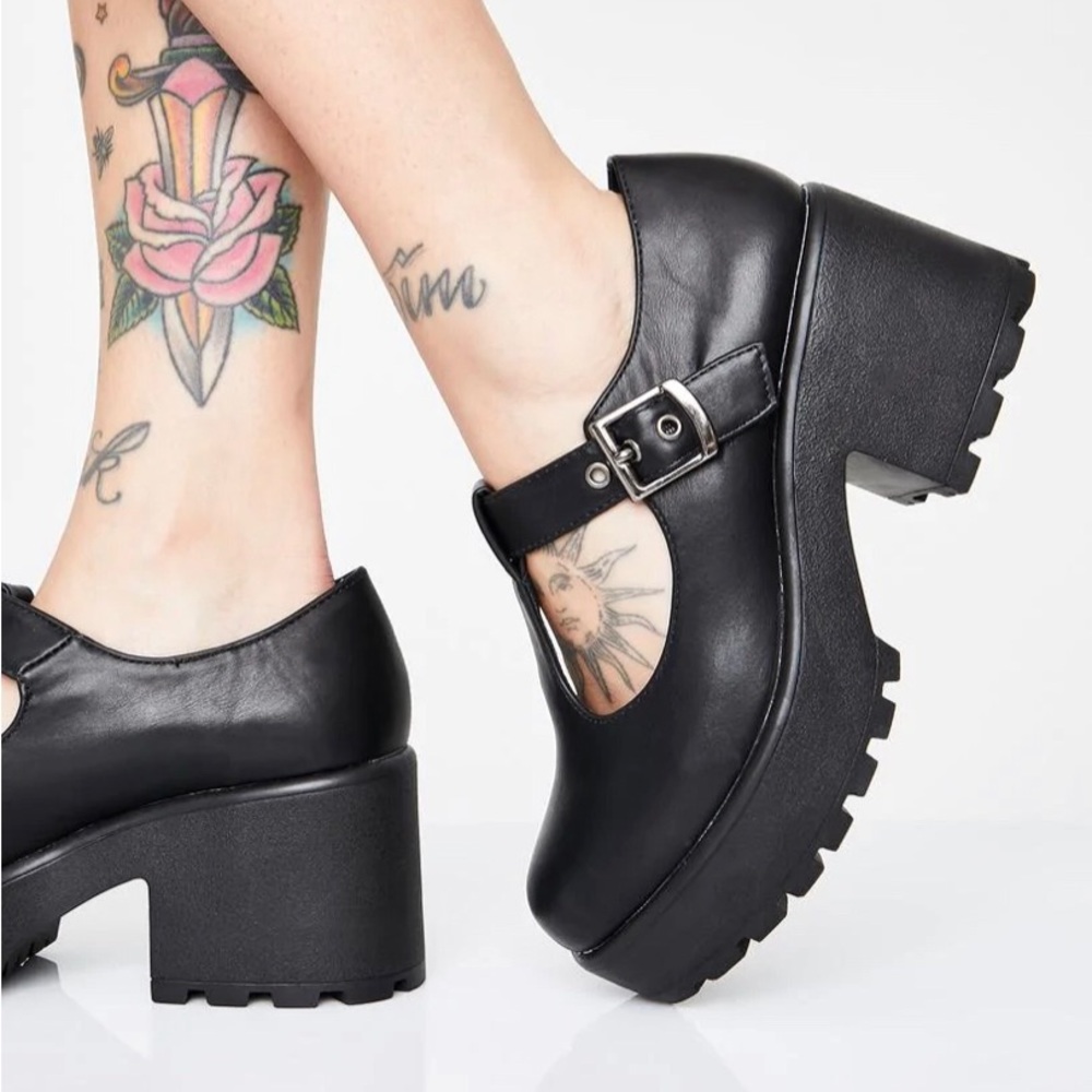 Dark Sai Koi Footwear Mary Jane shoes